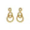 Lavish By Tricia Milaneze Women's All Gold Artemis Handmade Crochet Earrings In Gold