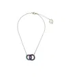 Lavish By Tricia Milaneze Women's Blue / Pink / Purple Neon Purple Mix Nova Handmade Crochet Necklace