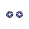 Lavish By Tricia Milaneze Women's Blue / Pink / Purple Neon Purple Mix Zoe Handmade Earrings