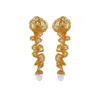 Lavish By Tricia Milaneze Women's Clear & Gold Ella Handmade Earrings In Gold