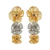 Lavish By Tricia Milaneze Women's Gold & Silver Plumeria Cascade Handmade Earrings In Gold