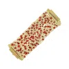 Lavish By Tricia Milaneze Women's Gold / Red Red & Gold Aurora Maxi Handmade Crochet Bracelet