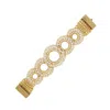Lavish By Tricia Milaneze Women's Gold / White Pearl & Gold Gush Handmade Crochet Bracelet