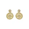 Lavish By Tricia Milaneze Women's Gold / White Pearl & Gold Minerva Drop Handmade Crochet Earrings