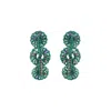 Lavish By Tricia Milaneze Women's Green / Pink / Purple Neon Turquoise Mix Moira Cascade Handmade Earrings