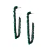 Lavish By Tricia Milaneze Women's Green / Silver Moss Green Lilo Hoops Handmade Crochet Earrings