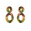 Lavish By Tricia Milaneze Women's Multicolor & Gold Artemis Mini Handmade Crochet Earrings