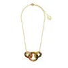 Lavish By Tricia Milaneze Women's Multicolor & Gold Mix Artemis Handmade Crochet Necklace