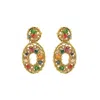 Lavish By Tricia Milaneze Women's Multicolor & Gold Moira Drop Handmade Earrings