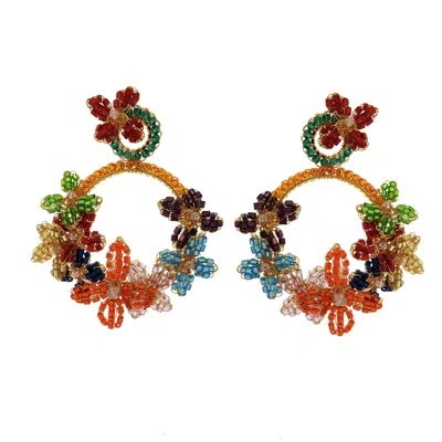 Lavish By Tricia Milaneze Women's Multicolor Garden Handmade Earrings