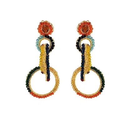 Lavish By Tricia Milaneze Women's Multicolor Grace Handmade Earrings