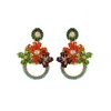 Lavish By Tricia Milaneze Women's Multicolor Mini Garden Handmade Earrings