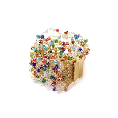 Lavish By Tricia Milaneze Women's Multicolor Multi Strings Handmade Bracelet
