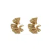 Lavish By Tricia Milaneze Women's Neutrals / Gold All Vintage Gold Rio Hoops Handmade Crochet Earrings