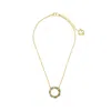 Lavish By Tricia Milaneze Women's Neutrals / Gold / Blue Seafoam Blue Mix Ellie Handmade Crochet Necklace