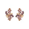 Lavish By Tricia Milaneze Women's Neutrals / Gold / Pink Breeze Lavender Mix Althea Maxi Handmade Crochet Earrings