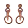 Lavish By Tricia Milaneze Women's Pink / Purple / Rose Gold Breeze Lavender Mix Grace Handmade Earrings