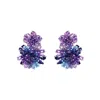 Lavish By Tricia Milaneze Women's Purple / Blue / Silver Neon Purple Mix Agnes Handmade Crochet Earrings