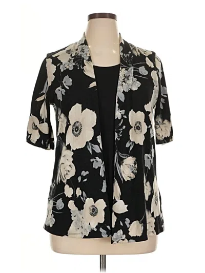 Pre-owned Lavish Cardigan Sweater In Black