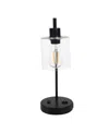 Lavish Home 16.14" Touch Control Small Table Lamp In Multi