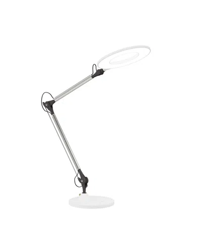 Lavish Home 17.5" Swing Arm Architect Led Desk Lamp In White