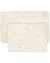 LAVISH HOME LAVISH HOME 2P MEMORY FOAM BATH MAT SET