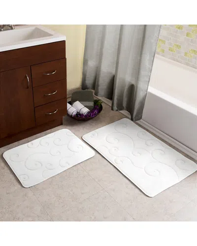 LAVISH HOME LAVISH HOME 2P MEMORY FOAM BATH MAT SET