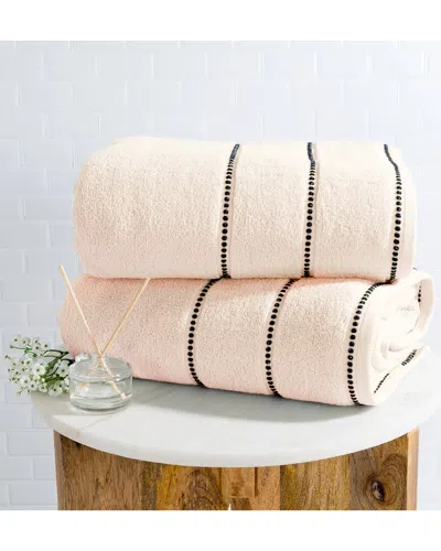 Lavish Home 2pc Bath Sheet Towel Set In Brown