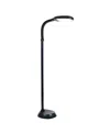 Lavish Home 62.5" Dimmable Natural Sunlight Led Floor Lamp In Black