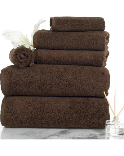 LAVISH HOME LAVISH HOME 6PC COTTON TOWEL SET