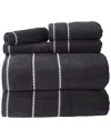 Lavish Home 6pc Set In Black