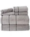 Lavish Home 6pc Set In Silver