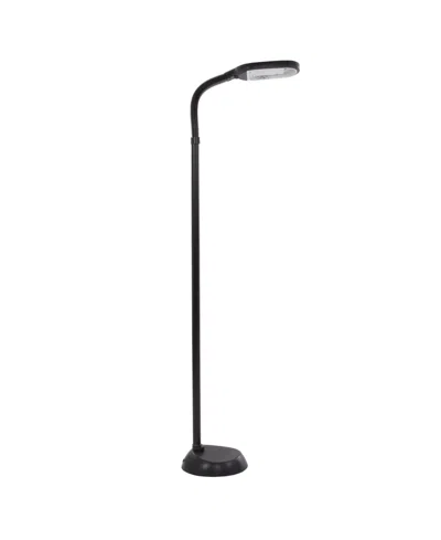 Lavish Home 73.5" Full Spectrum Natural Sunlight Floor Lamp In Black