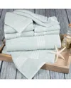 Lavish Home 8pc Cotton Towel Set In Green