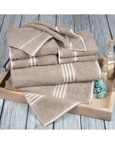LAVISH HOME LAVISH HOME 8PC COTTON TOWEL SET