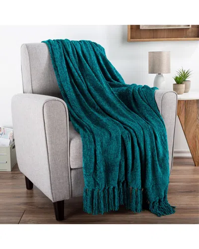 Lavish Home Chenille Oversized Throw Blanket