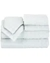 Lavish Home Chevron Egyptian Cotton 6pc Towel Set In Green