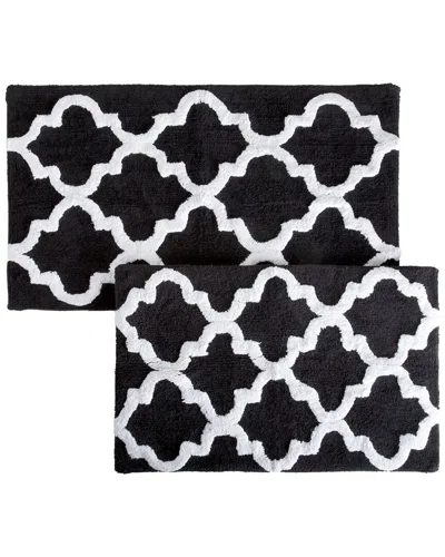 LAVISH HOME LAVISH HOME COTTON PLUSH 2PC BATH MAT SET