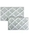 Lavish Home Cotton Plush 2pc Bath Mat Set In Green