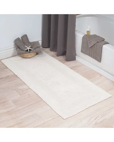 LAVISH HOME LAVISH HOME COTTON PLUSH REVERSIBLE LONG BATH MAT