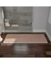 Lavish Home Memory Foam Long Bath Mat In Beige
