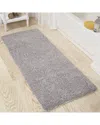 Lavish Home Memory Foam Non-slip Bath Mat In Grey