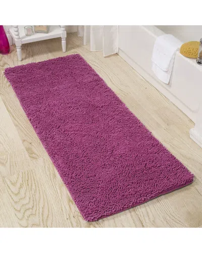 Lavish Home Memory Foam Non-slip Bath Mat In Pink