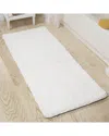Lavish Home Memory Foam Non-slip Bath Mat In White