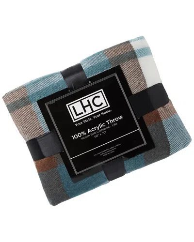 Lavish Home Oversized Vintage Plaid Throw Blanket