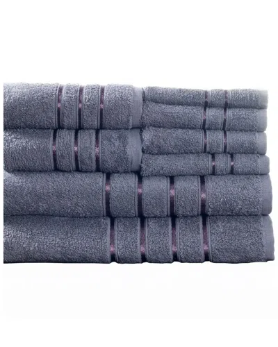 LAVISH HOME LAVISH HOME PLUSH 650 GSM 8PC BATH TOWEL SET