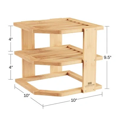 Lavish Home Shelving Rack In Natural