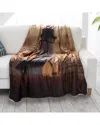 Lavish Home Sherpa Fleece Throw Blanket In Multi