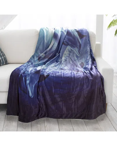 LAVISH HOME LAVISH HOME SHERPA FLEECE THROW BLANKET