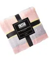 Lavish Home Sherpa Plaid Throw Blanket